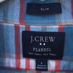J.Crew factory plaid flannel slim cut size small